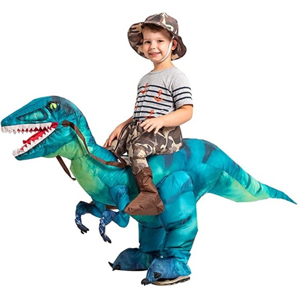 Inflatable Dinosaur Costume for Kids 48" Funny Blow up Costume - Picture 1 of 3